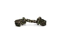 Beeztees Flossy Rope 2 knopen, 125 g, camouflage groen - thumbnail
