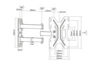 Digitus DA-90357 42 Zwart flat panel muur steun - thumbnail