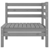 3-delige Loungeset massief grenenhout grijs - thumbnail
