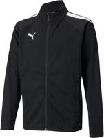 PUMA teamLIGA Trainingsjack Kids Zwart Wit - thumbnail