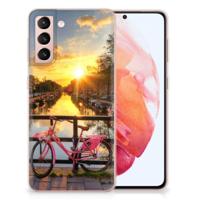 Samsung Galaxy S21 | Silliconen Back Cover | Amsterdamse Grachten - thumbnail