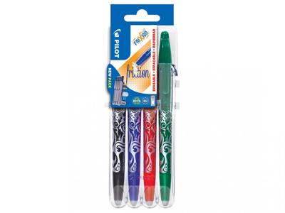 Rollerpen PILOT friXion medium basis assorti Set2Go à 4 stuks