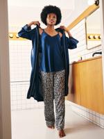 3-delige homewear set Before and After marineblauw - thumbnail