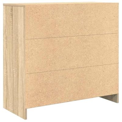 Dressoir met lade 80x34x76 cm spaanplaat sonoma eikenkleurig