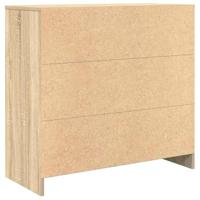 Dressoir met lade 80x34x76 cm spaanplaat sonoma eikenkleurig - thumbnail