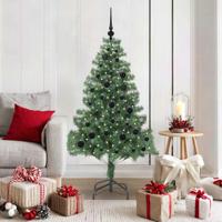 VidaXL Kerstboom met 150 led met standaard groen 150 cm pvc - thumbnail