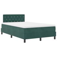 Boxspringbed met matras fluweel donkergroen Small Double - thumbnail