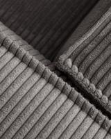 2-zitsbank Blok grijs corduroy 210 cm - thumbnail