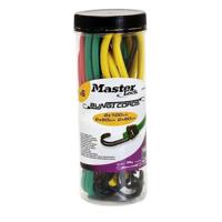 Masterlock Jar of 12 Twin Wire bungees (4*60+ 4*80+ 4*100)double reverse hook - 3107EURDAT - thumbnail