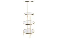 Planken DKD Home Decor 32,5 x 30 x 86 cm Kristal Gouden Metaal - thumbnail