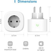 MEROSS MSS210 Smart Wi-Fi stopcontact schakel stekkerdoos - thumbnail