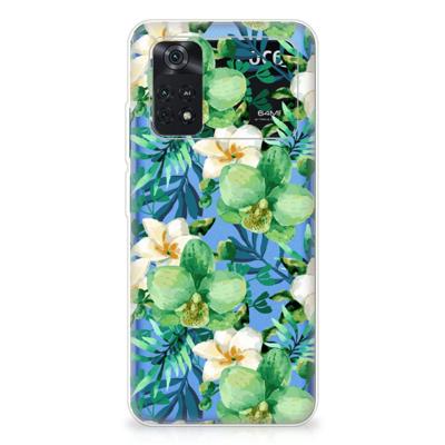 Xiaomi Poco M4 Pro 4G | TPU Case | Orchidee Groen Xiaomi Poco M4 Pro 4G | TPU Case | Orchidee Groen