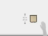 Cat Mate kattenluik met vierwegsluiting 13mm wit - thumbnail