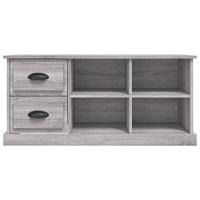 Tv-meubel 102x35,5x47,5 cm bewerkt hout grijs sonoma eikenkleur - thumbnail