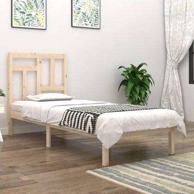 Bedframe zonder matras massief grenenhout 90x190 cm