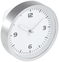 TFA Dostmann 60.3012 Wandklok Kwarts 160 mm x 45 mm Zilver Geschikt voor vochtige ruimtes - thumbnail