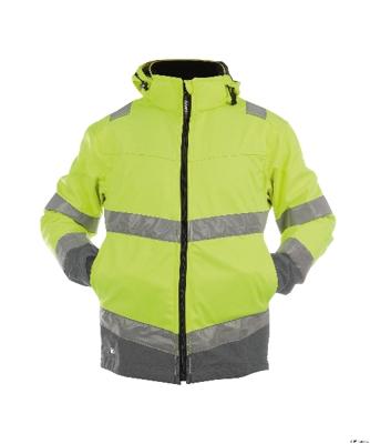 DASSY hoge zichtbaarheidsjas malaga rood/grijs xxl