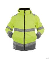 DASSY hoge zichtbaarheidsjas malaga rood/grijs xxl - thumbnail