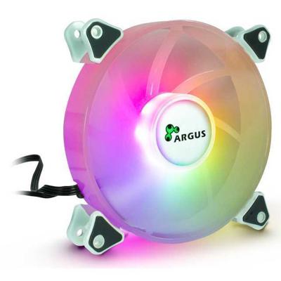 Inter-Tech Argus RS061 PC-ventilator Grijs (b x h x d) 120 x 120 x 25 mm Incl. LED-verlichting
