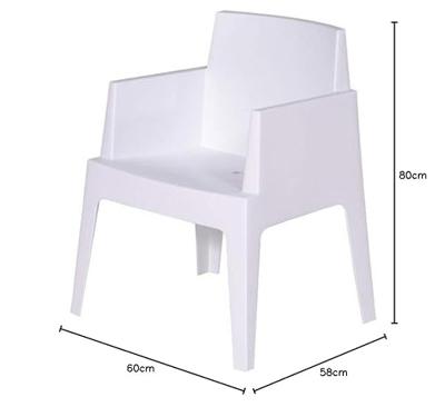 Box armstoel Wit Garden Impressions - Garden impressions Box armstoel Wit Garden Impressions - Garden impressions