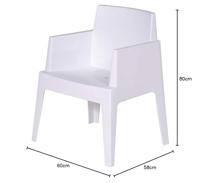 Box armstoel Wit Garden Impressions - Garden impressions - thumbnail