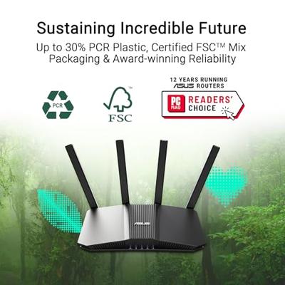 ASUS RT-BE82U BE6500 draadloze router 2.5 Gigabit Ethernet Dual-band (2.4 GHz / 5 GHz) Zwart ASUS RT-BE82U BE6500 draadloze router 2.5 Gigabit Ethernet Dual-band (2.4 GHz / 5 GHz) Zwart