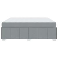 Bedframe met matras Lichtgrijs 180 x 200 cm Stof - thumbnail