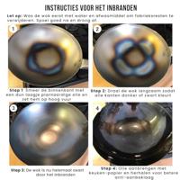 Blackwell Pannenset Voccelli Carbonstaal - Koekenpan ø 24 cm & Wokpan ø 25 cm - zonder anti-aanbaklaag - 2 delig - thumbnail