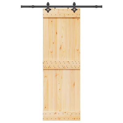 Schuifdeur met beslag 70x210 cm massief grenenhout