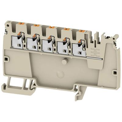 Weidmüller 2675470000 Verdeler-serieklem Push-In-klem, Steekaansluiting Donkerbeige 50 stuk(s)