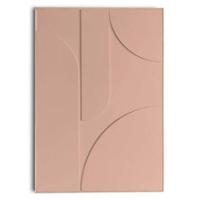 Reinders - Puzzeled Terra Pink - Relief Art Schilderij 70x50cm Hout - thumbnail