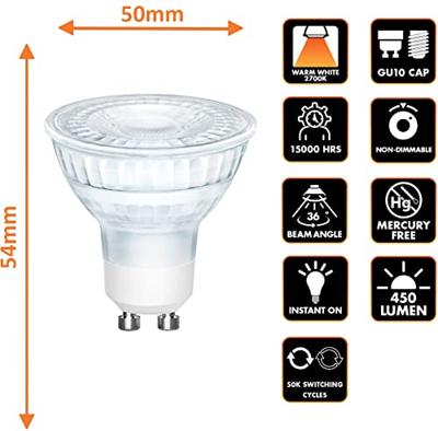 Nordlux 5164003223 LED-lamp Energielabel F (A - G) GU10 4.9 W Warmwit 3 stuk(s)