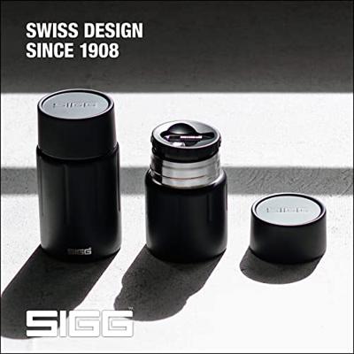 SIGG Gemstone Food Jar Obsidiaan (0,75 l), geïsoleerde voedselcontainer voor kantoor, school en outdoor, thermohouder van hoogwaardig 18/8 roestvrij staal