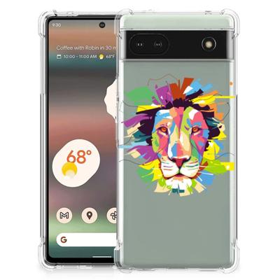 Google Pixel 6A Stevig | Bumper Hoesje | Lion Color Google Pixel 6A Stevig | Bumper Hoesje | Lion Color