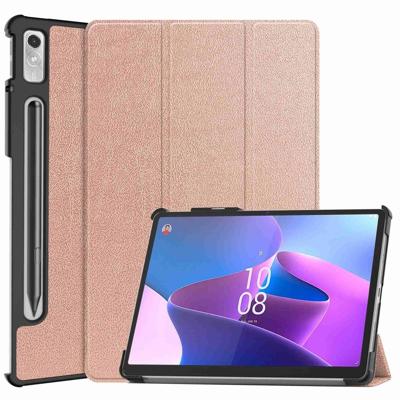 Lunso - Lenovo Tab P11 Pro Gen 2 (2e generatie) - Tri-Fold Bookcase hoes - Rose Goud