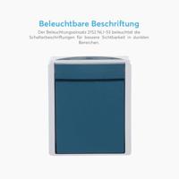 Busch-Jaeger 2601/6 W-53 Ocean (opbouw) Wisselschakelaar spatwaterdicht Blauw, Groen - thumbnail