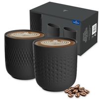 VILLEROY & BOCH - Manufacture Collier Noir - Beker 0,28l s/2 - thumbnail