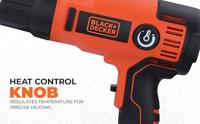 Heteluchtpistool Black & Decker KX2200K-QS 2000 W - thumbnail