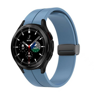 D-buckle sportbandje - Blauw - Samsung Galaxy Watch 4 Classic - 42mm & 46mm - thumbnail