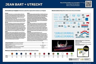 Heller 85602 JEAN BART + UTRECHT Twinset Bouwpakket Schaal 1:200