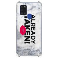 Samsung Galaxy A21s Telefoonhoesje met tekst Already Taken White - thumbnail