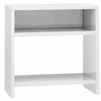 Nachtkastjes 2 st 40x30x40 cm spaanplaat hoogglans wit - thumbnail