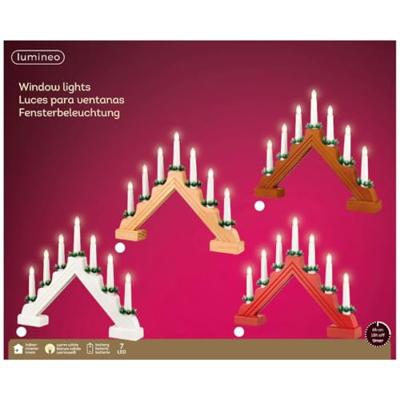 LED raamdeco l5b39h32 cm ntrl/wwt kerstverlichting Lumineo - Lumineo