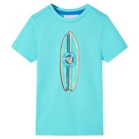 Kindershirt met korte mouwen 92 zeeblauw - thumbnail