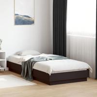 Bedframe met LED-verlichting zwart 100x200 cm - thumbnail