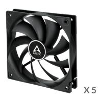 Arctic F12 PC-ventilator Zwart (b x h x d) 120 x 25 x 120 mm - thumbnail