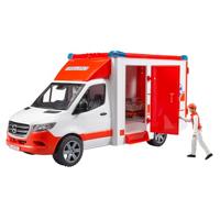 Bruder 02676 Mercedes Benz Sprinter Ambulance met Chauffeur + Licht en Geluid - thumbnail