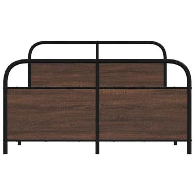Bedframe zonder matras bewerkt hout bruin eikenkleur 120x200 cm