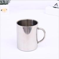 Dubbele muur RVS koffiemok draagbare Termo Cup reizen tuimelaar koffie kruik melk thee bier cups dubbele Office water mokken (400ML) - thumbnail