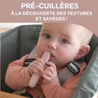 Set van 2 oefenlepels BEABA van beige - thumbnail